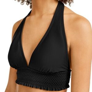 NWT Tommy Hilfiger Black Halter Bikini Top